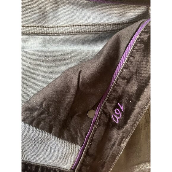 Ralph Lauren Purple Label Women's Coated Slim Fit Jeans - Size 30 - BLACK - Picture 7 of 15